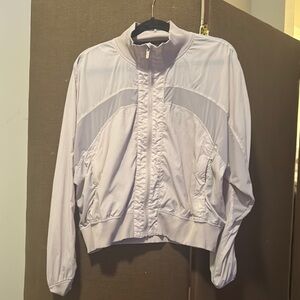 Lululemon Women's Light Pink Sheer Bomber Jacket